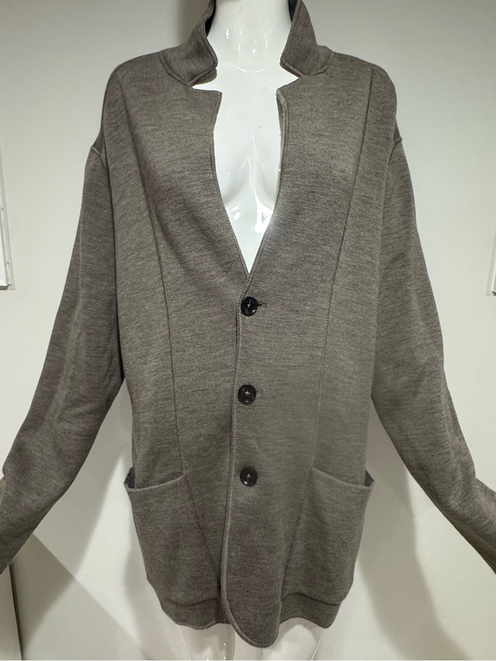 Maurizio Baldassari Reversible Wool Cashmere Silk Knit Jacket NWT $1195